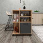 Hanah Home Rebusa Armario Multiusos Pino Atlántico y Antracita